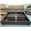 Image 2 : 5 PCS MODERN PADDED STORAGE EUROPEAN KING SIZE BEDROOM SUIT INCLUDING ; HEADBOARD,