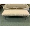 Image 1 : MICHAEL ARMINI GREY & WHITE FUR BEDSIDE BENCH