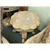 Image 2 : MICHAEL ARMINI CHATEAU MARBLE INLAID CLAW FOOT COCKTAIL TABLE & END TABLE
