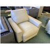 Image 2 : 3 PCS ACME GREY WHITE LEATHER 3 SEAT SOFA, LOVE SEAT & CHAIR