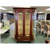 Image 1 : CLASSIC FURNITURE PADEUK SINGLE DRAWER 2 DOOR GLASS FRONT CURIO CABINET