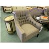 Image 2 : STEVEN & CHRIS GREY STUDDED 3 SEAT SOFA WITH 2 ARM CHAIRS & CUSHIONS