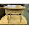 Image 2 : CREAM WOOD 2 DRAWER STORAGE COCKTAIL TABLE & SINGLE DRAWER END TABLE