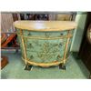 Image 1 : GREY & BLUE HAND PAINTED 3 DRAWER ACCENT CHEST