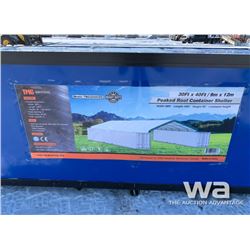 (UNUSED) 30 X 40 FT. CONTAINER ROOF SHELTER