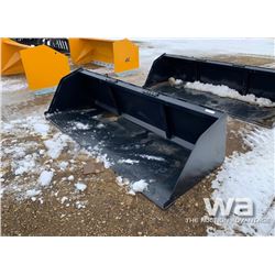 (UNUSED) 98" SKID STEER SNOW BUCKET