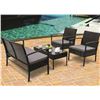 Image 1 : (4) PIECE OUTDOOR PATIO SET