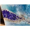 Image 2 : "GEODE" RESIN WITH GEMS PAINTING