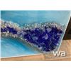 Image 3 : "GEODE" RESIN WITH GEMS PAINTING