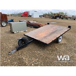 CUSTOM BUILT FLAT DECK TRAILER