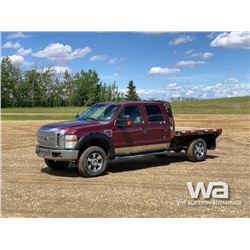 2008 FORD F350 SUPER DUTY FLATBED TRUCK