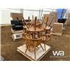 Image 2 : QUANTITY OF (6) OAK CHAIRS