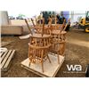 Image 3 : QUANTITY OF (6) OAK CHAIRS