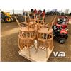 Image 4 : QUANTITY OF (6) OAK CHAIRS