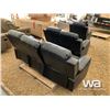 Image 3 : BLACK RECLINING SOFA, LOVE SEAT & CHAIR