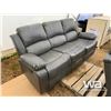 Image 3 : GREY RECLINING SOFA & LOVE SEAT