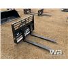 Image 2 : (UNUSED) SKID STEER 48" HYD. PALLET FORKS