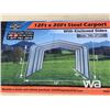 Image 1 : (UNUSED) TMG CP1220F 12 X 20 FT. STEEL CAR PORT