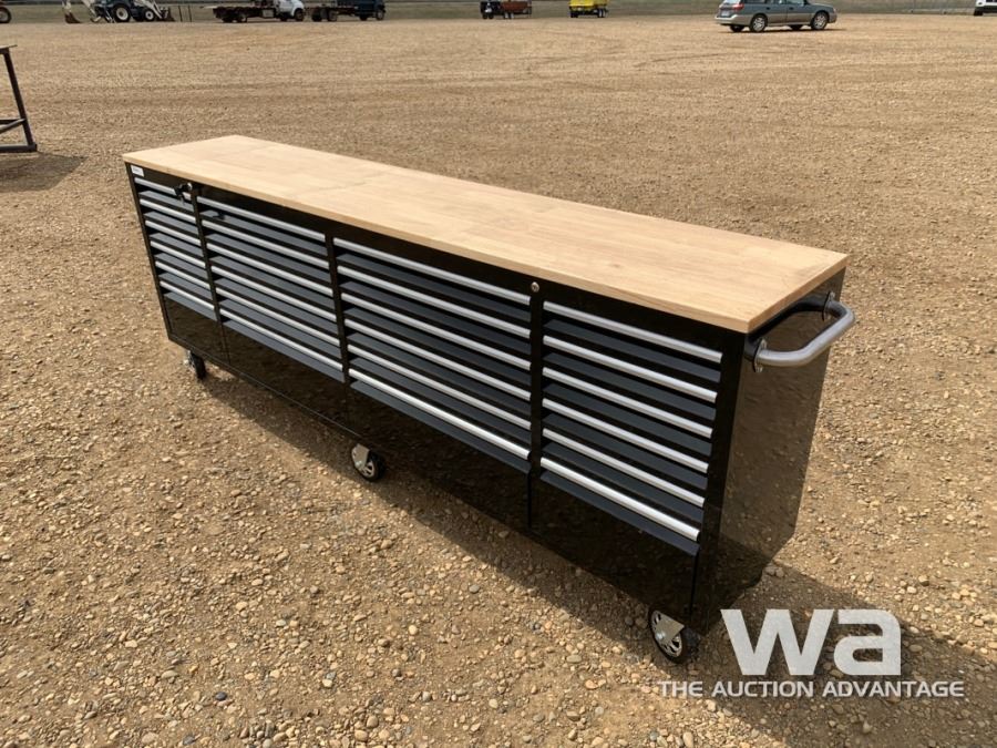 Chest Work Table (UNUSED) 24 DRAWER 8 FT. TOOL CHEST WORK BENCH