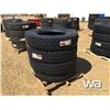 Image 1 : (UNUSED) (4) GRIZZLY 11R24.5 TRUCK DRIVE TIRES