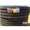 Image 2 : (UNUSED) (4) GRIZZLY 11R24.5 TRUCK STEERING TIRES