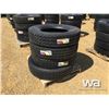 Image 1 : (UNUSED) (4) GRIZZLY 11R24.5 TRUCK TIRES