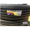 Image 4 : (UNUSED) (4) GRIZZLY 11R24.5 TRUCK STEERING TIRES