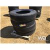 Image 2 : (UNUSED) (4) GRIZZLY 11R24.5 TRUCK STEERING TIRES
