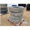 Image 1 : (4) 11R24.5 TRUCK TIRES
