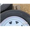 Image 3 : (4) GRIZZLY ST225/85R15 TRAILER TIRES & RIMS