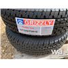 Image 3 : (4) GRIZZLY ST225/85R15 TRAILER TIRES & RIMS