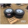 Image 1 : (4) GRIZZLY ST225/85R15 TRAILER TIRES & RIMS