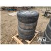 Image 1 : (4) DUNLOP 265/70R17 TIRES ON FORD RIMS