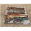 Image 3 : CHAINS, (4) RECIEVER HITCHES, AXE, TRACK SHOVEL