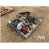 Image 3 : PALLET OF LOAD STRAPS, HYD JACK, CLEVISES