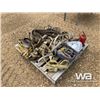 Image 4 : PALLET OF LOAD STRAPS, HYD JACK, CLEVISES