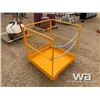 Image 2 : (UNUSED) SAFETY CAGE YELLOW FORKLIFT BASKET