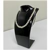Image 1 : Italy Marked, Akoya Pearl Inspired, Sterling Silver Necklace