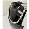 Image 2 : Italy Marked, Akoya Pearl Inspired, Sterling Silver Necklace