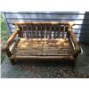 Image 3 : Rattan Solid Deck Settee 27.5"H 56"W 33"D