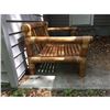 Image 4 : Rattan Solid Deck Settee 27.5"H 56"W 33"D