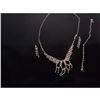 Image 1 : Czech Crystal Rhinestone Bridal Necklace Set