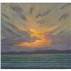 Image 1 : Norman R. Brown Original Oil On Panel "Lake Superior Cloud"