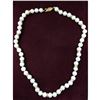 Image 1 : White Akoya Shell Pearl Necklace 49 Pearls