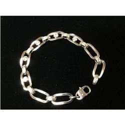 Exquisite Italian 14K White Gold Custom Designed Bracelet with 2ct Diamonds