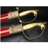 Image 2 : Pair of Indian Saber with Brass Hilt and Red Velvet Scabbard