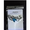 Image 4 : Austrian Crystal with Swarovski Elements - Angel wings & Love/Heart-Blue
