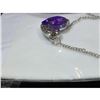 Image 2 : Austrian Crystal with Swarovski Elements - Heart w/ Love engraved-Purple