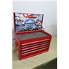 Image 2 : Portland/Hawaii Racing 2000 Red Metal 5 Drawer Locking Tool Box w/ Key
