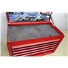 Image 3 : Portland/Hawaii Racing 2000 Red Metal 5 Drawer Locking Tool Box w/ Key